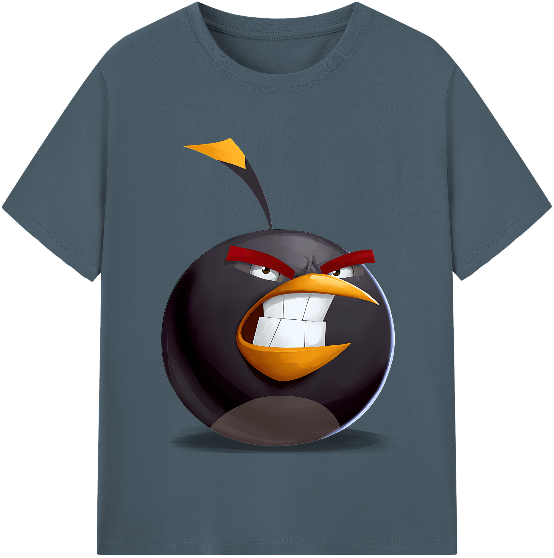 （画像用） Angry Birds アングリーバード 綿100％半袖Tシャツ（フロントプリント）